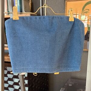Susana Monaco light denim crop small